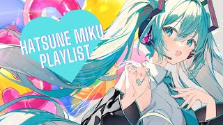 Hatsune Miku Playlist 1 hour mix [upl. by Anwahsed]