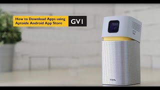 GV1 Update  How to install Apps on GV1 Projector using Aptoide App [upl. by Canice]