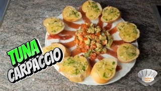 How to Make Perfect Tuna Carpaccio at Home  Easy amp Delicious Recipe [upl. by Charisse]