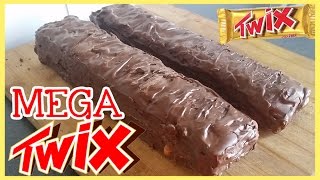 MEGA XXXXL TWIX BAR  DIY RECEPT  NO BAKE RECIPE [upl. by Aenehs]