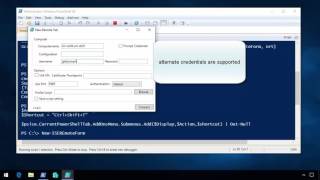 PowerShell ISE Remote Tab Demo [upl. by Anidene]