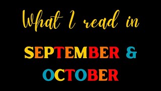 What I read in September and October [upl. by Aneej]