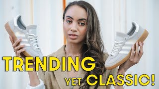 TRENDY but CLEAN Adidas Handball Spezial Grey Off White Ivory Review Sizing and How to Style [upl. by Enelad]