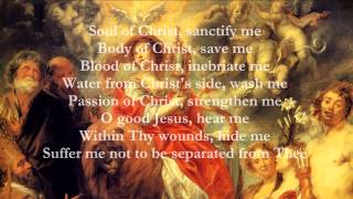 Catholic Prayers  Anima Christi English [upl. by Narok656]