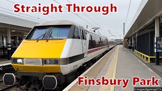 Finsbury Park Station Quick Straight Through Trains train trains railway lner intercity [upl. by Seek]