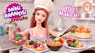 Mini Brands CREATE MasterChef Are They Barbie Doll Sized ZURU 10 Capsule Unboxing [upl. by Eralc519]