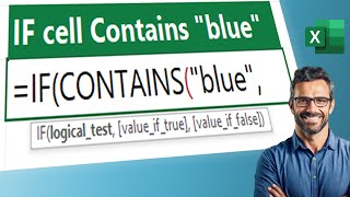 Excel IF Function If Cell Contains Specific Text  Partial Match IF Formula [upl. by Syramad]