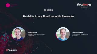 Reallife AI applications with Flowable  Joram Barrez amp Valentin Zickner  FlowFest23 [upl. by Ociram]