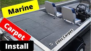 Marine Carpet Install Like A Pro On Bass Tracker Pro 17 [upl. by Isolda]