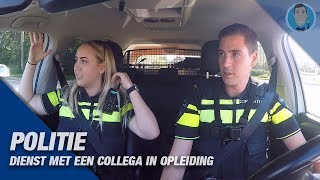 POLITIE  DIENST MET EEN COLLEGA IN OPLEIDING  AANRIJDING  VERDACHTE SITUATIE [upl. by Randolph]