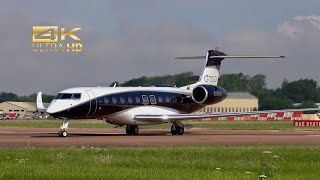 Gulfstream Aerospace G700 N706GD arrival at RAF Fairford RIAT 2024 AirShow [upl. by Alpheus342]