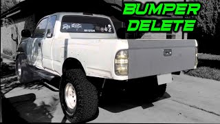 Tacoma Rear Bumper Delete  Cutting [upl. by Koffler]