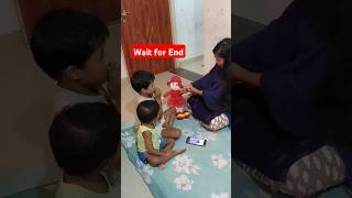 Wait for end 🤣 family funny videos 😅 shorts [upl. by Hakceber153]