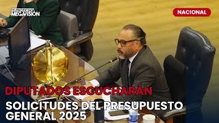 DIPUTADOS ESCUCHARÁN SOLICITUDES DE SECTORES POR EL PRESUPUESTO GENERAL 2025 [upl. by Eycal468]