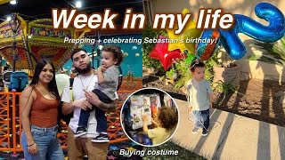 A week in my life  Spirit Halloween prepping for party Sebastians bday [upl. by Indihar]