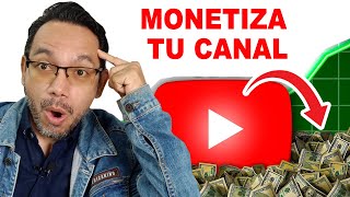 Como ACTIVAR La MONETIZACION en YouTube 2024 paso a paso [upl. by Fogarty]