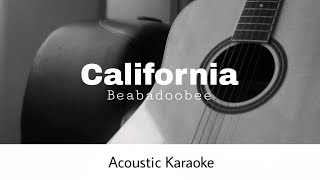 Beabadoobee  California Acoustic Karaoke [upl. by Eadrahc989]