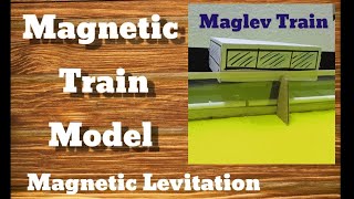 Magnetic Train Project  Maglev Levitation Train [upl. by Nnailuj]