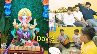 DAY 3 Of Ganesh Chaturthi Celebration Vlog 🙏goanvlog [upl. by Allred9]