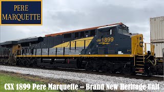 CSX 1899 Pere Marquette Heritage Unit [upl. by Ennayrb]