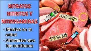 Nitratos y Nitritos en los Alimentos  Efectos en la Salud y Qué Son [upl. by Anitsihc]