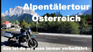 Motorrad Adventure Touring  Moto Guzzi Alpentälertour Plansee Kaunertal Silvretta Arlbergpass [upl. by Nnelg]