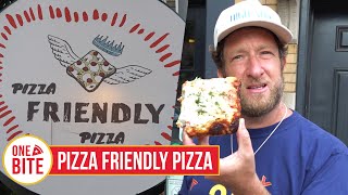 Barstool Pizza Review  Pizza Friendly Pizza Chicago IL presented by NASCAR [upl. by Laicram]