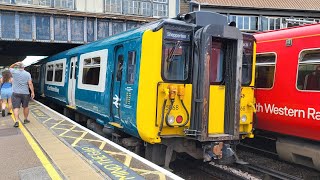 Trains at Clapham Junction 20724 [upl. by Ahsinak]