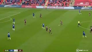 Chelsea and Leicester FA final incredible goal from Tielemans [upl. by Lezirg]