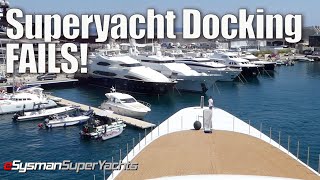 Filming Superyacht Docking FAILS [upl. by Floridia]