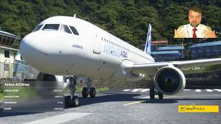 Lukla and Bugalaga on Airbus A320  Crazy thing to do in Microsoft Flight Simulator 2020 Real Pilot [upl. by Yantruoc363]