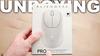 Alienware Pro Wireless Gaming Mouse Unboxing [upl. by Howund391]