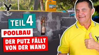 Der Putz fällt von der Wand Teil 4 Pool bau [upl. by Shue453]