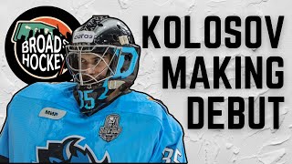 Alexei Kolosov making Flyers debut  Game Preview  Broad Street Hockey [upl. by Jasun107]