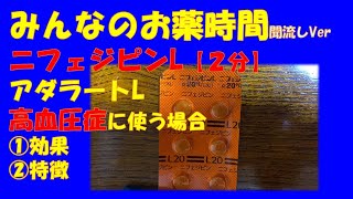 【一般の方向け】ニフェジピンL錠アダラートL高血圧で使う場合の解説【約２分で分かる】【みんなのお薬時間】【聞き流し】 [upl. by Adnuhsal]