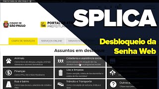 SPLICA  Desbloqueio de Senha Web [upl. by Anirrok]