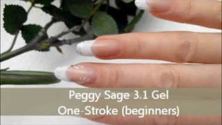 Peggy Sage PRO 31 Gel with OneStroke for beginners tutorial [upl. by Aivax]