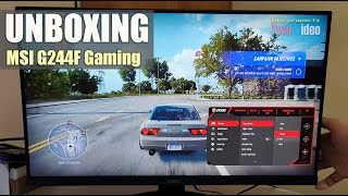 MSI Optix G244f Unboxing  Budget Gaming Monitor 165hz [upl. by Lettig]