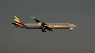 Boeing 777300ER Emirates Larnaca airport Cyprus [upl. by Cortie]