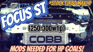 Focus ST  Stock Turbo Max HP amp Breakdown Mods Needed For Hp Rating [upl. by Aranahs252]