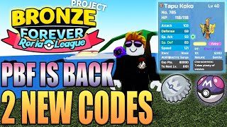 PBF IS BACK WITH 2 NEW CODES in POKEMON BRICK BRONZE  Project Bronze Forever  PBB PBF [upl. by Harte125]