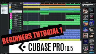 Beginners Lesson 1 Introduction To Cubase 105 Tutorial [upl. by Ardnasirk79]