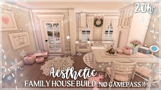 20K BLOXBURG AESTHETIC FAMILY HOUSE BUILD  NO GAMEPASS [upl. by Halimak731]