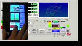 Remote Command Pendant and 4th axis MillTurn Controller for MACH4 [upl. by Naot]