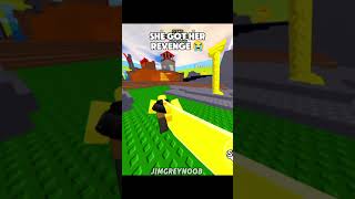 Gf just trickshotted me roblox untitledtaggame robloxedit crownwin [upl. by Grof]