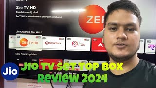 Jio set top box 2024 review user interface amp features [upl. by Rafi]