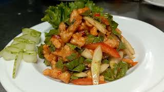 chicken cashews nut salad [upl. by Idnew]