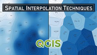 Spatial Interpolation Techniques in QGIS [upl. by Qirat]