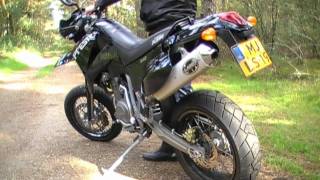 KTM 640 LC4 SuperMoto Prestige Exhaust sound and Passing by [upl. by Alejoa]