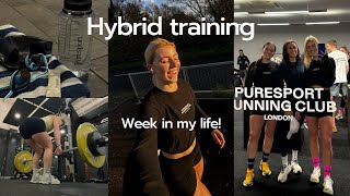 Train with me week in my life hybrid training london swimming Puresport run club [upl. by Hoxie]